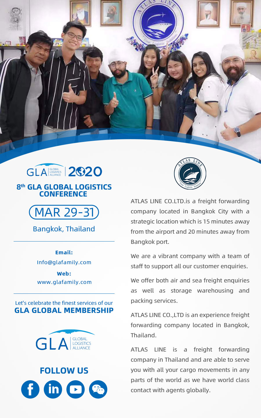 GLA New Membership —— ATLAS-LINE CO., LTD！